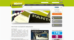 Desktop Screenshot of de.mister-transfer.com